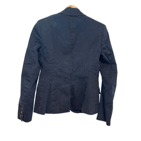 Theory Womens Tailored Dark Bkue Blazer Jacket Size 2 - Picture 3 of 6